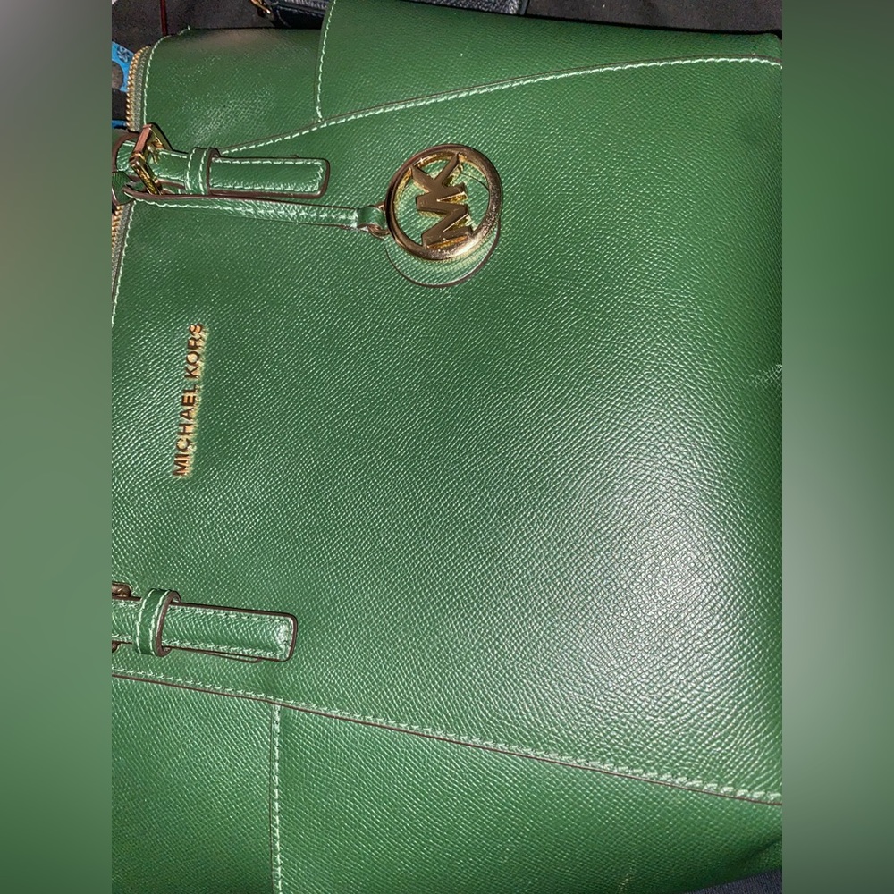 Green Michael Kors handbag